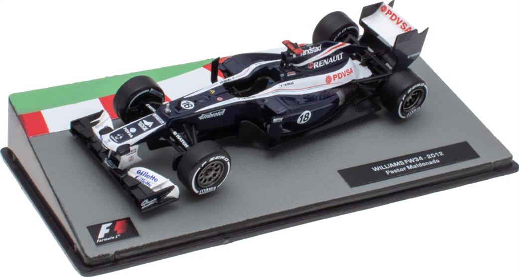 MAG 1/43 MAG NS090 Williams Fw34 2012 Pastor Maldonado Cased F1 Collection