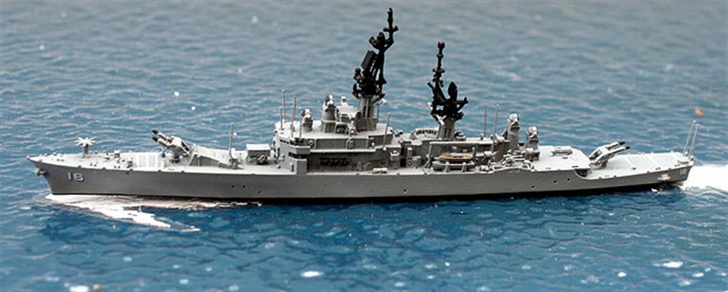 Rhenania 1/1250 TF008B USS Leahy CG16 Guided Missile Cruiser 1961 1975 Model