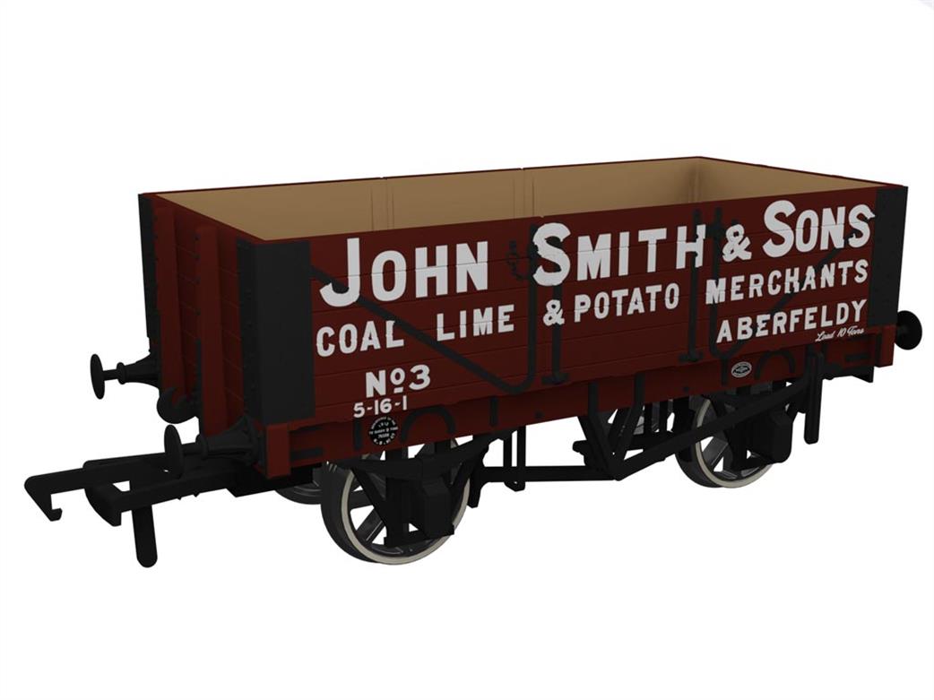 Rapido Trains OO 967014 John Smith & Sons, Aberfeldy RCH 1907 Type 5 Plank Open Wagon 3