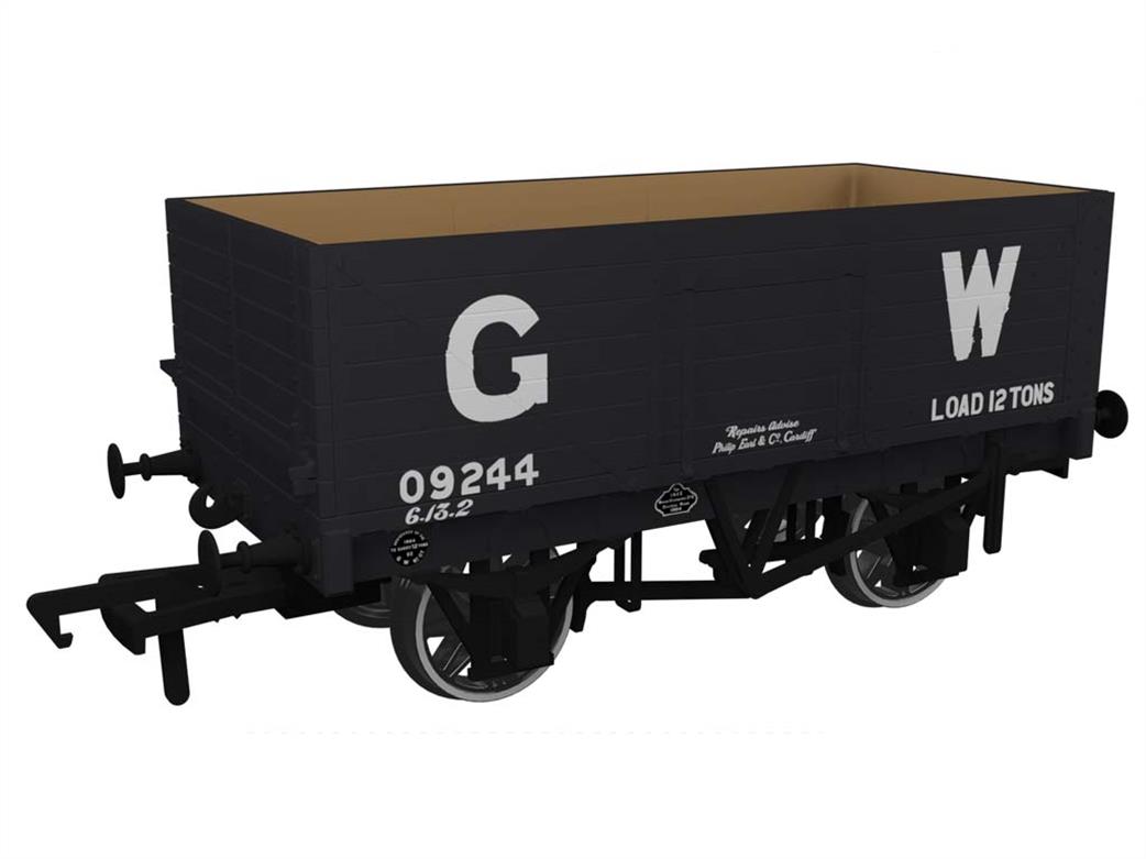 Rapido Trains OO 967219 Great Western Railway RCH 1907 7 Plank Coal Wagon 09244