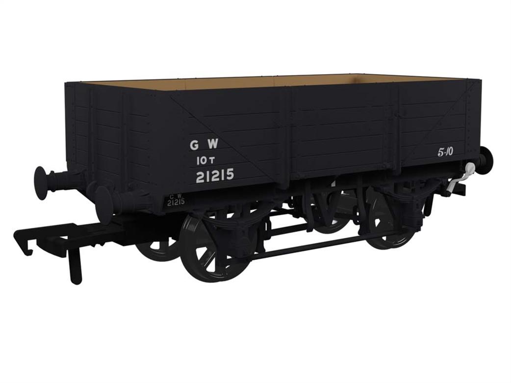 Rapido Trains OO 943007 GWR 21215 Diagram O11 5 Plank Open Wagon GWR Grey Post-1936 Small Lettering