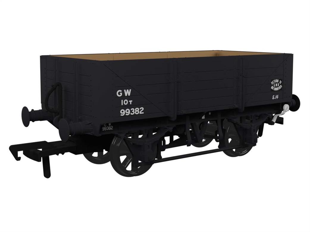 Rapido Trains OO 943020 GWR 99382 Diagram O15 Vacuum Braked 5 Plank Open Wagon GWR Grey Post-1936 Small Lettering