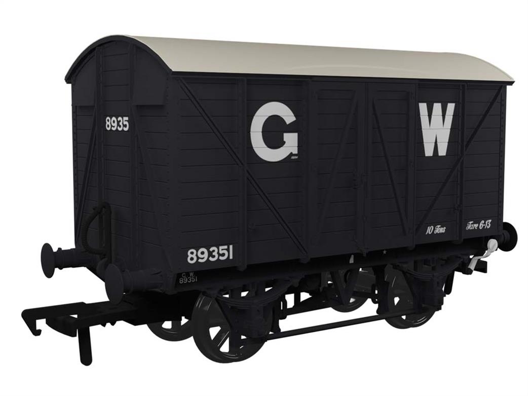 Rapido Trains OO 944001 GWR 89351 Diagram V14 Vacuum Braked MINK A Ventilated Box Van GWR Grey 25in Lettering