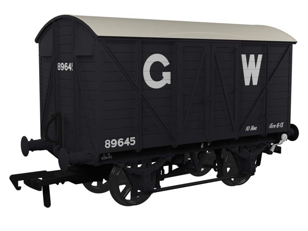 Rapido Trains OO 944002 GWR 89645 Diagram V14 Vacuum Braked MINK A Ventilated Box Van GWR Grey 25in Lettering