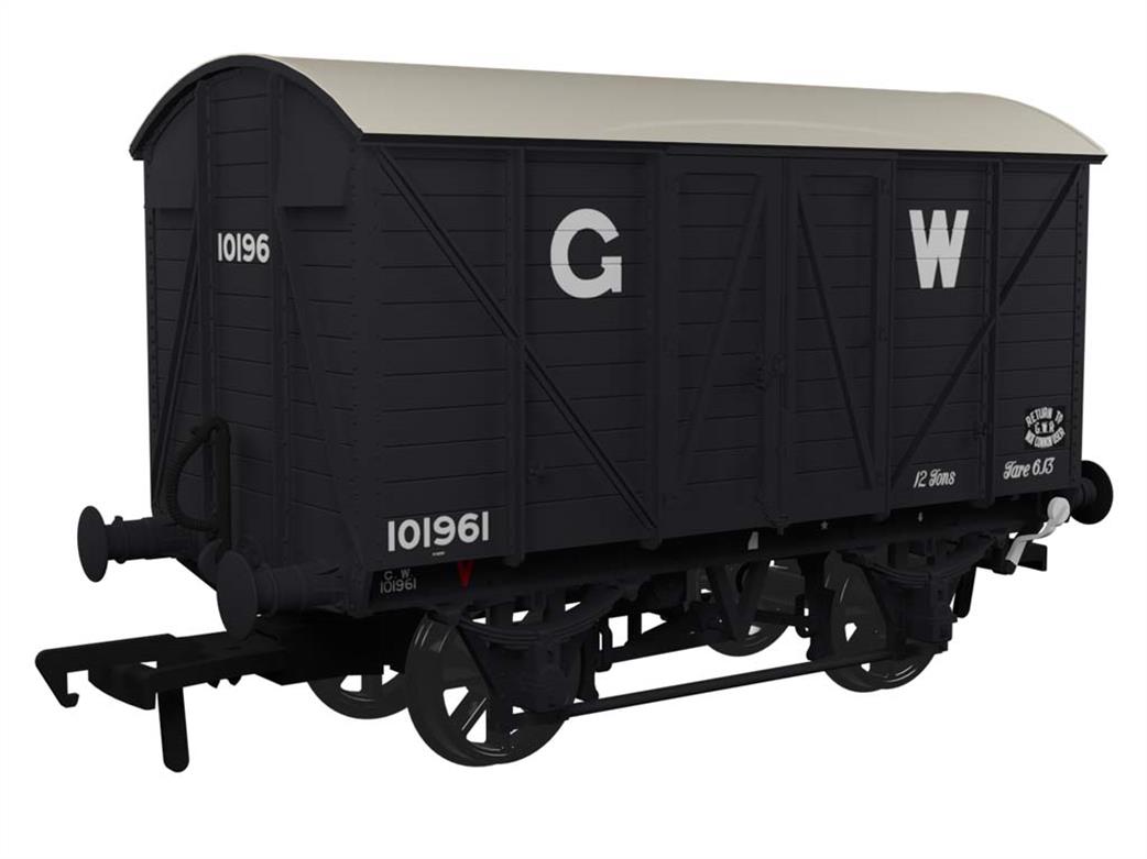 Rapido Trains OO 944004 GWR 101961 Diagram V14 Vacuum Braked MINK A Ventilated Box Van GWR Grey 16in Lettering