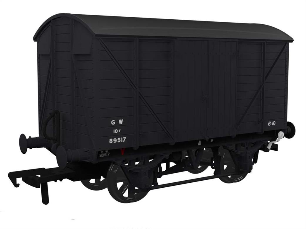 Rapido Trains OO 944009 GWR 89517 Diagram V14 Vacuum Braked MINK A Ventilated Box Van GWR Grey Post-1942 Smaller Lettering