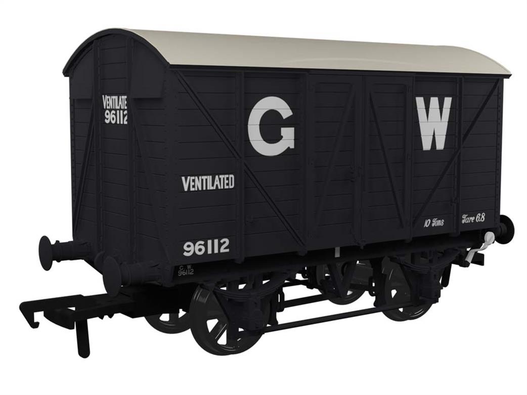 Rapido Trains OO 944015 GWR 96112 Diagram V16 MINK Ventilated Box Van GWR Grey 25in Lettering