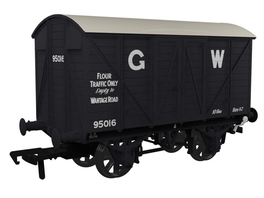 Rapido Trains OO 944018 GWR 95016 Diagram V16 MINK Box Van GWR Grey 16in Lettering Flour Traffic Wantage