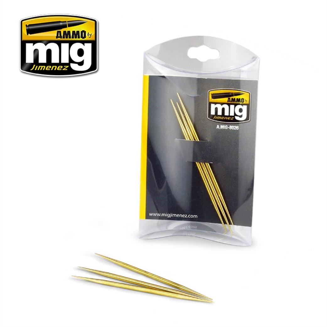 Ammo of Mig Jimenez  A.MIG-8026 Brass Toothpick Pack Of 3