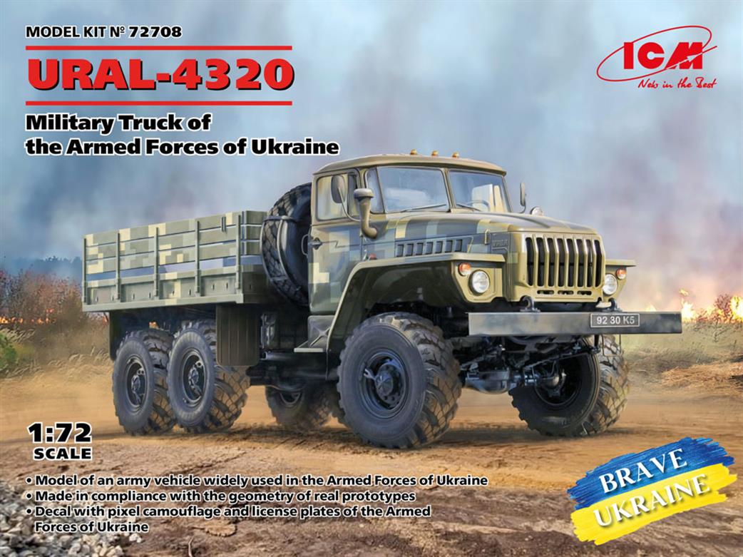 ICM 1/72 72708 Ural 4320 Military Truck of the Armed Forces of Ukraine