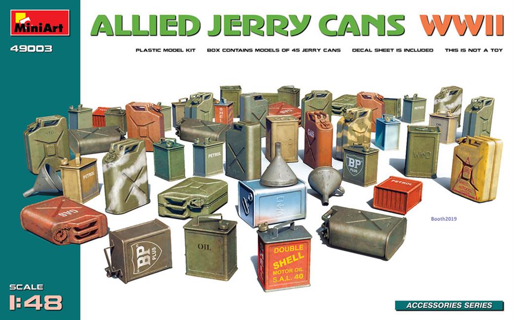 MiniArt 1/48 49003 Allied Jerry Cans WWII Set