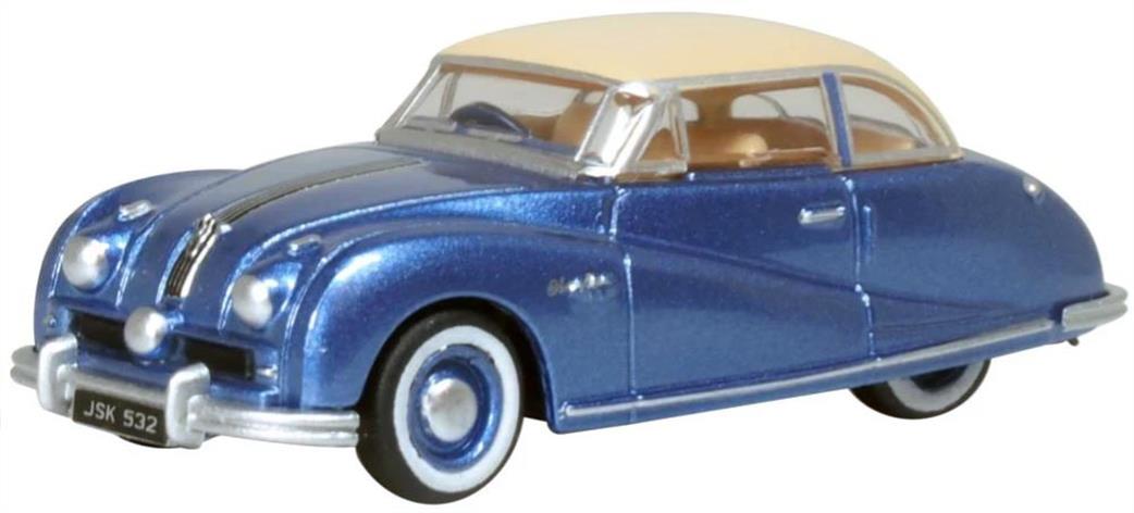 Oxford Diecast 1/76 76ATL006 Austin Atlantic Coupe Blue/Ivory