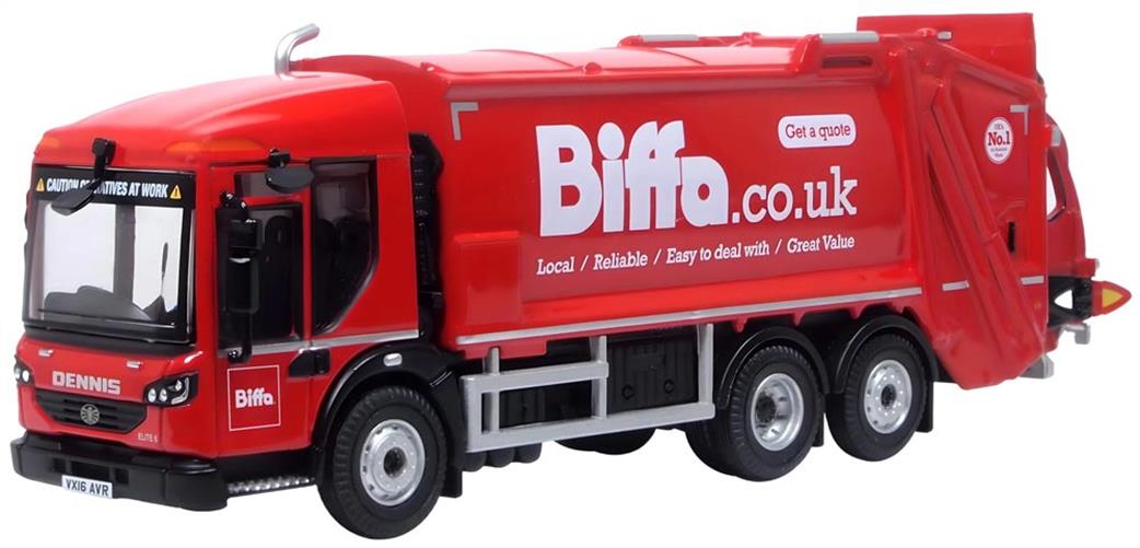 Oxford Diecast 1/76 76DE001 Biffa Dennis Eagle Olympus Bin Truck