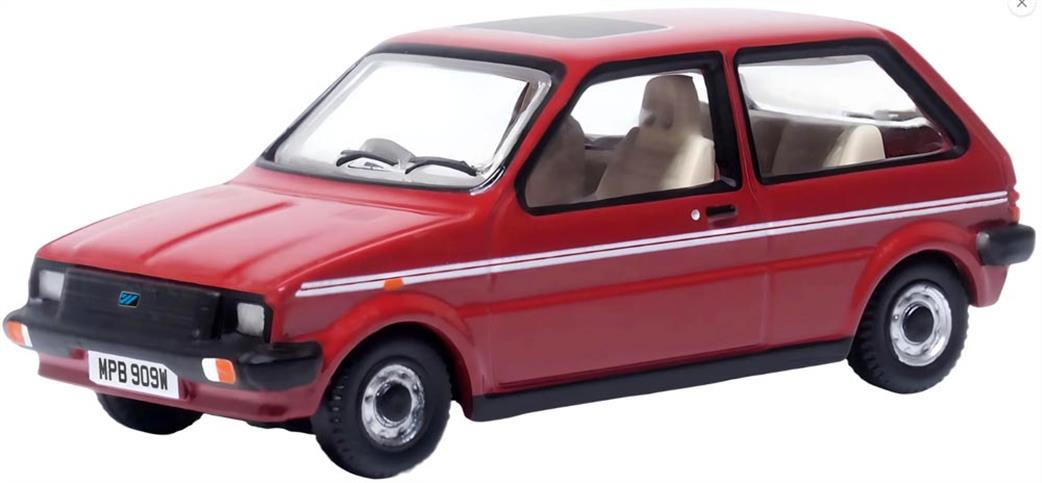 Oxford Diecast 1/76 76MET001 Austin Mini Metro Vermillion Princess Diana