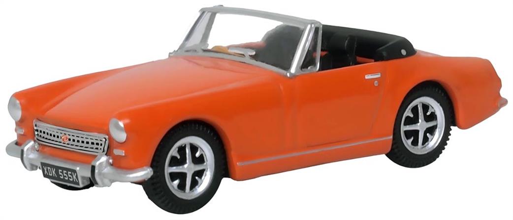 Oxford Diecast 1/76 76MGM001 MG Midget MkIII Blaze Orange