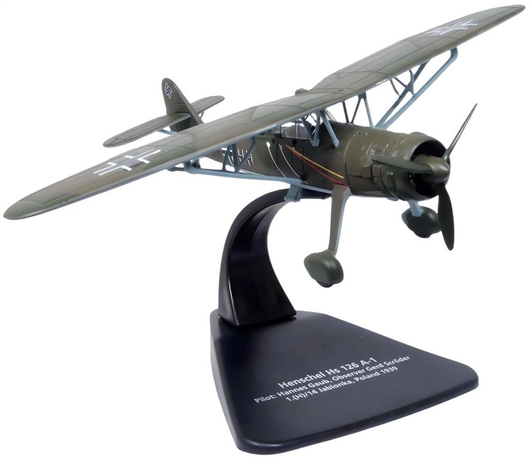 Oxford Diecast 1/72 AC120 H.Gaub/G.Schroder A.F.U.Recon.Grp. Poland 1939 Henschel HS126