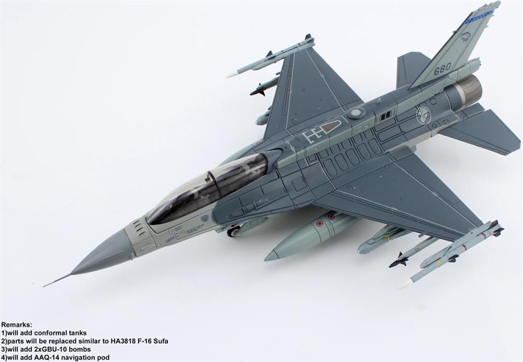 Hobby Master 1/72 HA38027 Lockheed F-16D Pitch Back 2022 Diecast Aircraft Model