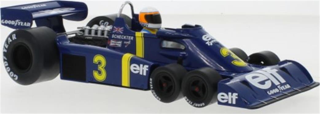 Model Car Group 1/18 18614F Tyrrell P34 #3 Elf Team Tyrrell F1 GP Sweden 1976 J.Scheckter Model