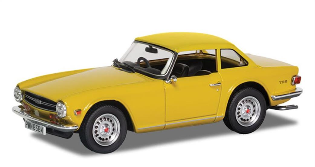 Corgi 1/43 VA14702 Vanguard Triumph TR6 Hard Top Mimosa Yellow Model Car