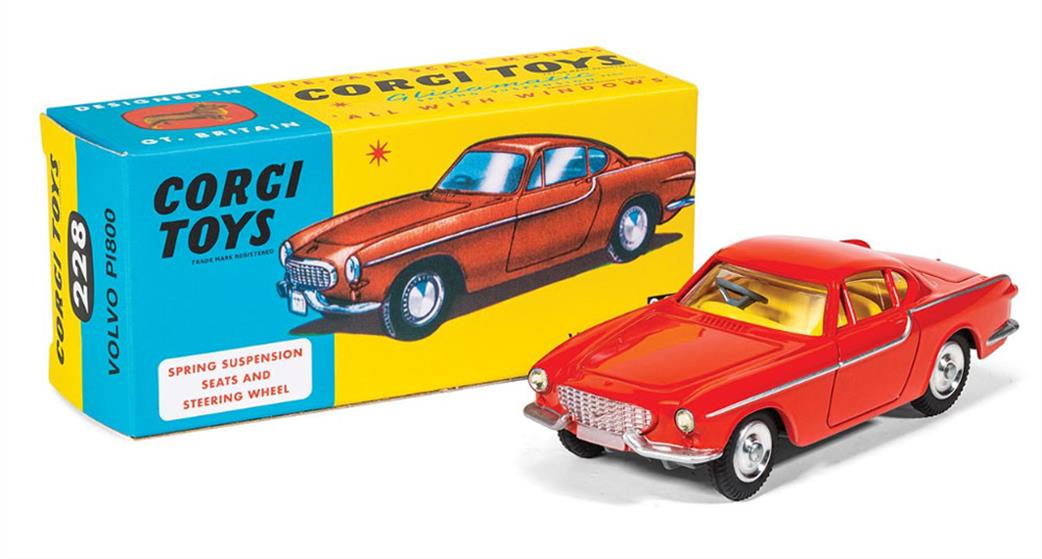 Corgi 1/43 RT22801 Volvo P1800 Red Vintage Corgi Toy Model