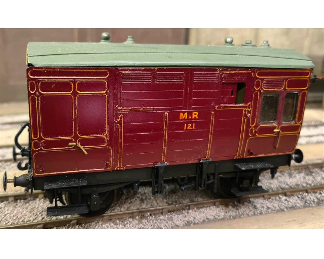 Preowned O Gauge WAGON24 Scratch Built Brass MR Horsebox No.121