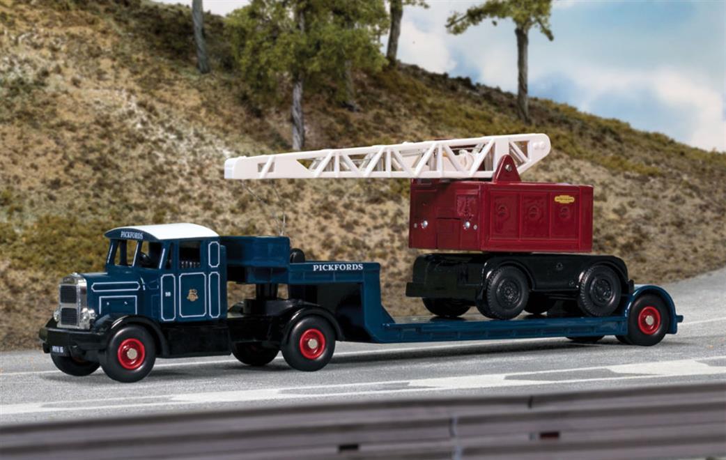 Corgi 1/76 DGS00001 Lledo Scammell Low Loader & Coles Crane Pickfords British Railways