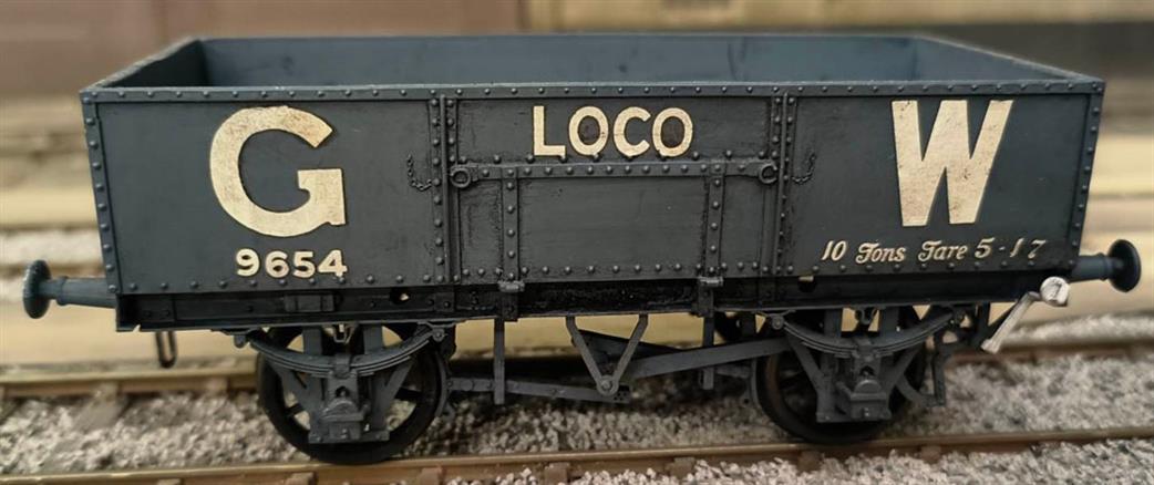 Preowned O Gauge WAGON38 Slaters Plastikard 7014 GWR Diagram N13 Iron Bodied Loco Coal Wagon 9654