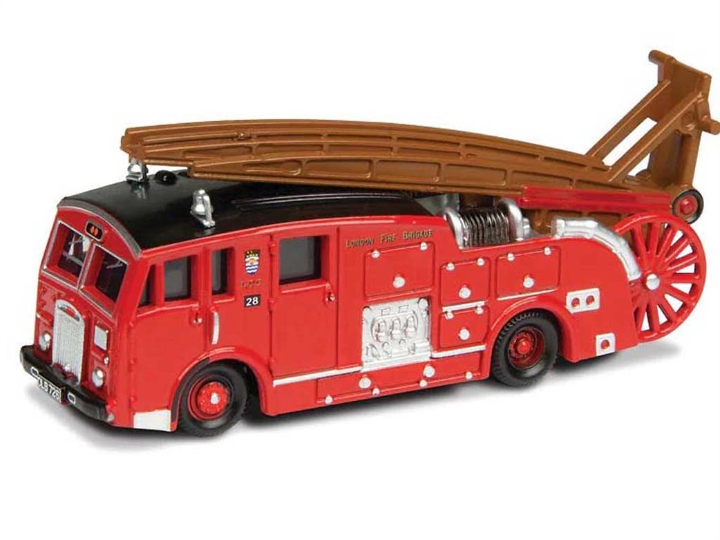 Oxford Diecast 1/120 120DEN001 Dennis F12 Fire Pump with Escape Ladder London Fire Brigade