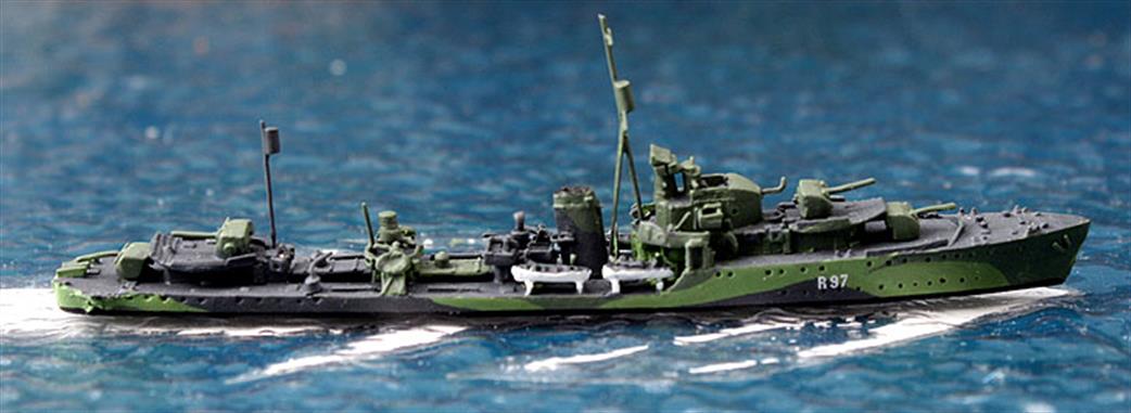 WDS 1/1250 WDS K Liz 0044cT HMS Grenville U-class Destroyer Leader in 1943 camouflage