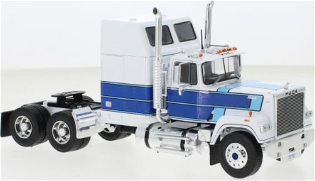 IXO 1/43 TR165 Mack Superliner Magnum White/Blue 1985 Big Sleeper Diecast Model