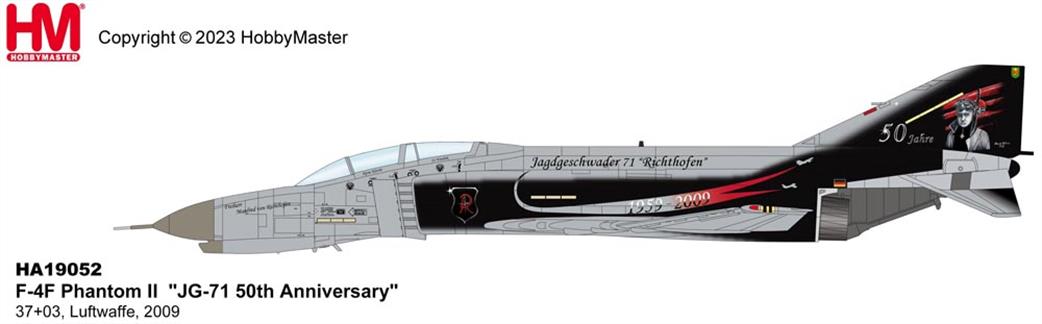 Hobby Master 1/72 HA19052 F-4B Phantom II JG-71 50th Anniversary 37+03 Luftwaffe 2009