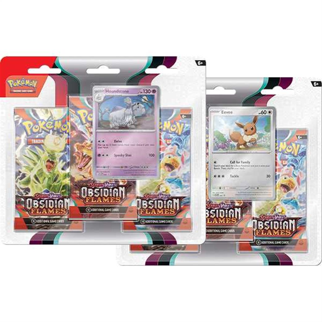 Nintendo  186-85378 Pokemon S&V Obsidian Flames Triple Booster Pack