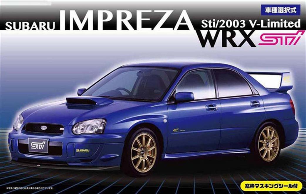 Fujimi 1/24 F039398 Subaru Impreza STI Version IV/VI with Window Masking Car kit