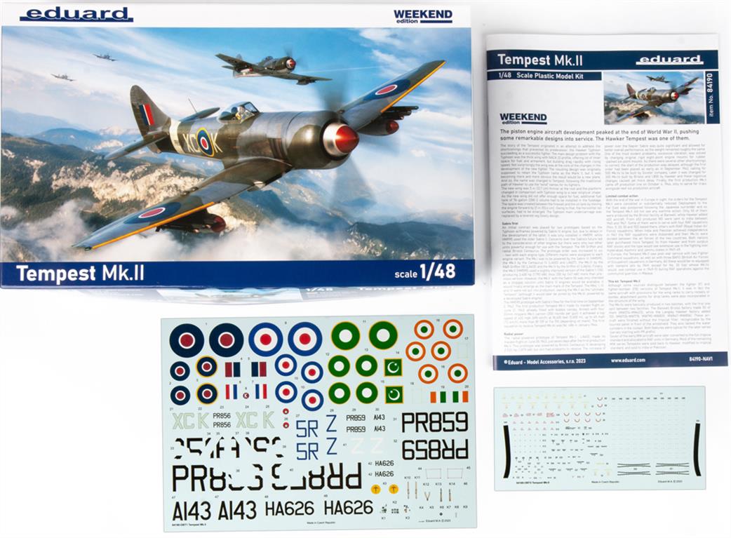 Eduard 1/48 84190 RAF Tempest MK 11 RAF WW11 Fighter Weekend Edition Plastic Kit