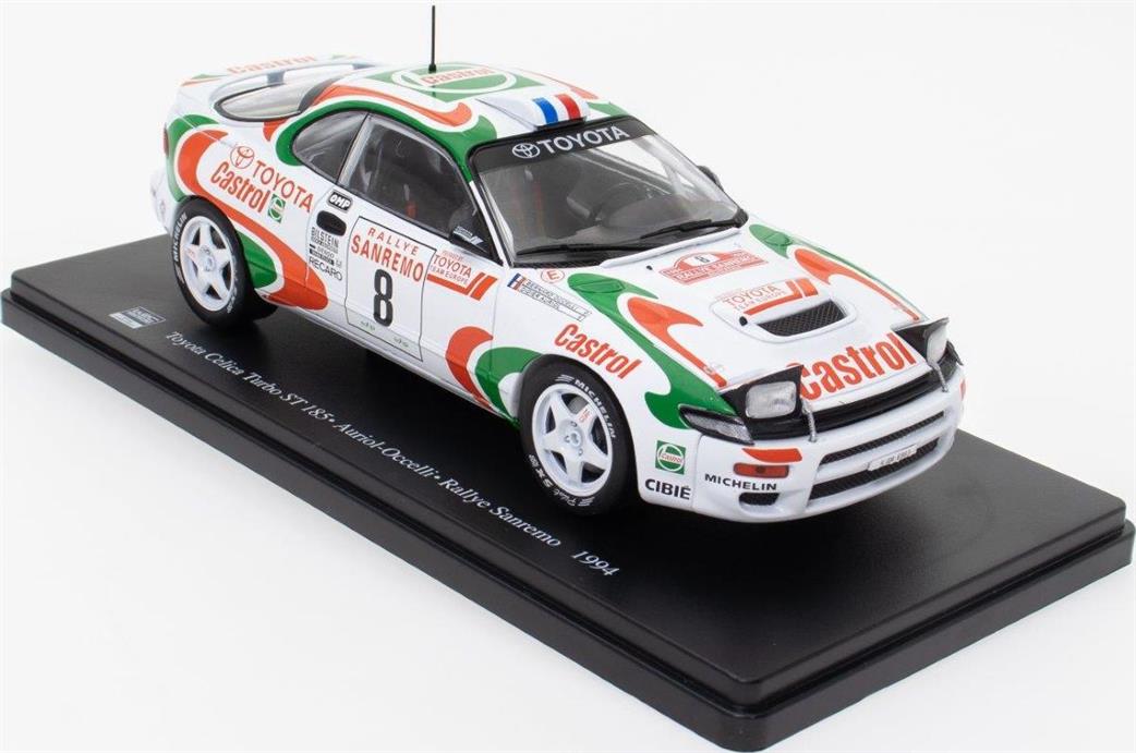 MAG 1/24 MAG NC505 Toyota Celica Turbo ST 185 Auriol -Occelli #8 Rally San Remo 1994 Model