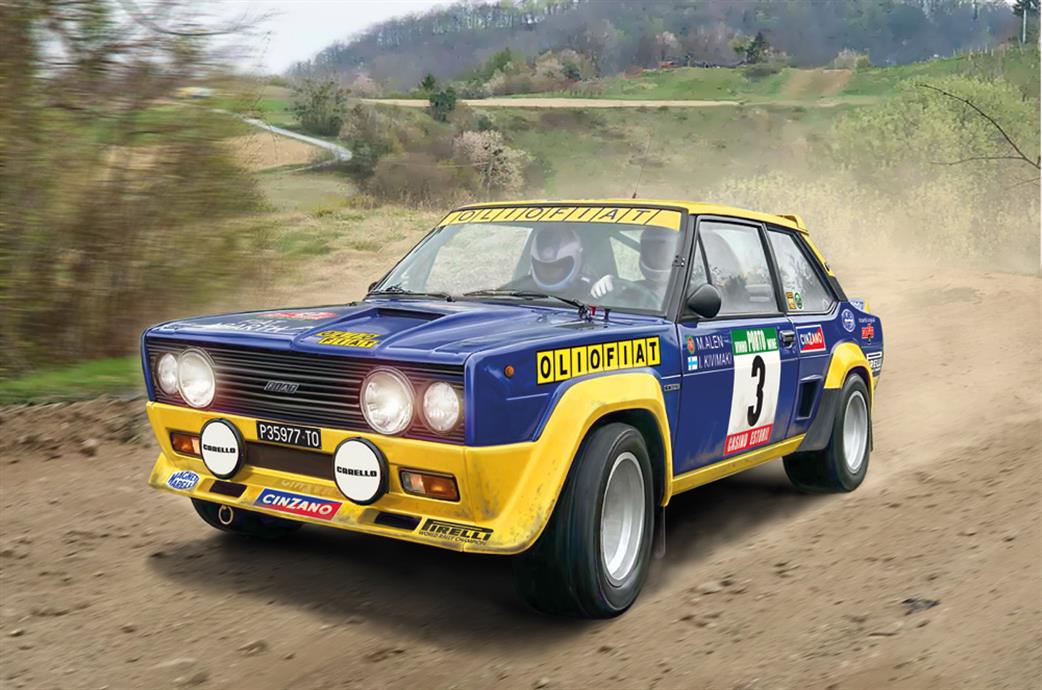 Italeri 1/24 3667 Fiat 131 Abarth Rally OLIO FIAT Plastic Kit