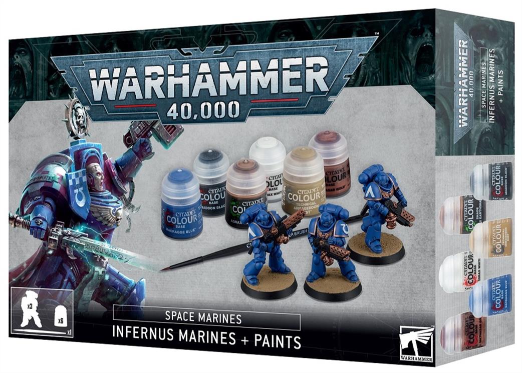 Games Workshop  60-11 Space Marines Infernus Marines + Paint Set