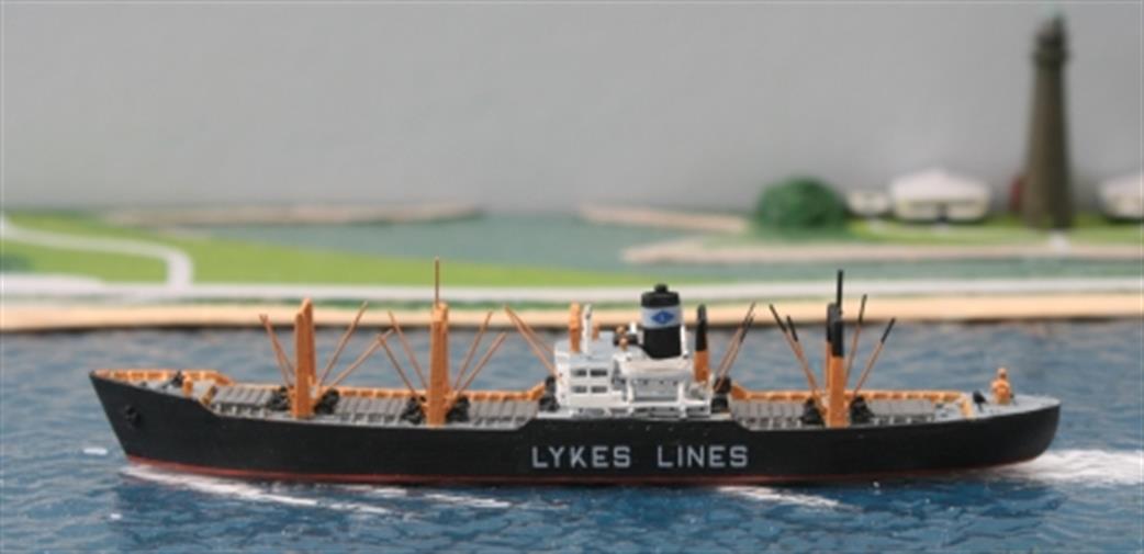 Solent Models 1/1250 SOM 24c Helen Lykes, Lykes Lines C2-S-B1 freighter 1947-67