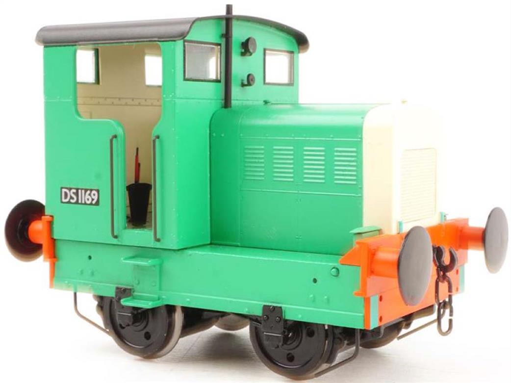 Heljan O Gauge 9035 BR DS1169 Ruston 48DS BR Southern Region Green Open Cab RTR