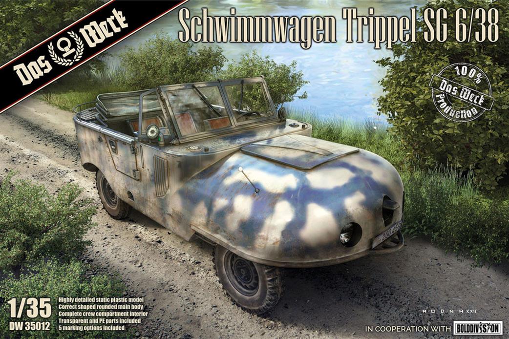 Das Werk 1/35 35012 Schwimmwagen Trippel SG6 German WW2 Amphibious plastic Kit