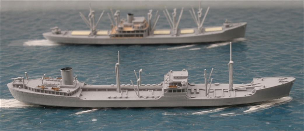 John's Model Shipyard 1/1200 MV202B Ohio oil tanker with Defensive Armament Waterline Kit