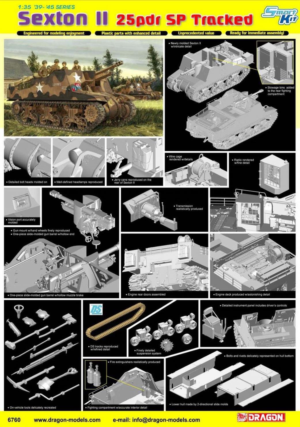 Dragon Models 1/35 6760 Sexton II 25pdr Self Propelled Gun