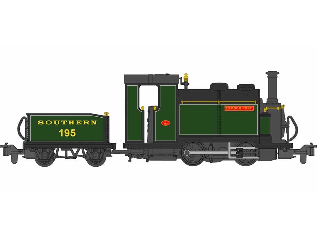 Kato OO9 51-251H Southern Railway Exmoor Pony Festiniog Railway Large England 0-4-0TT SR Green Livery