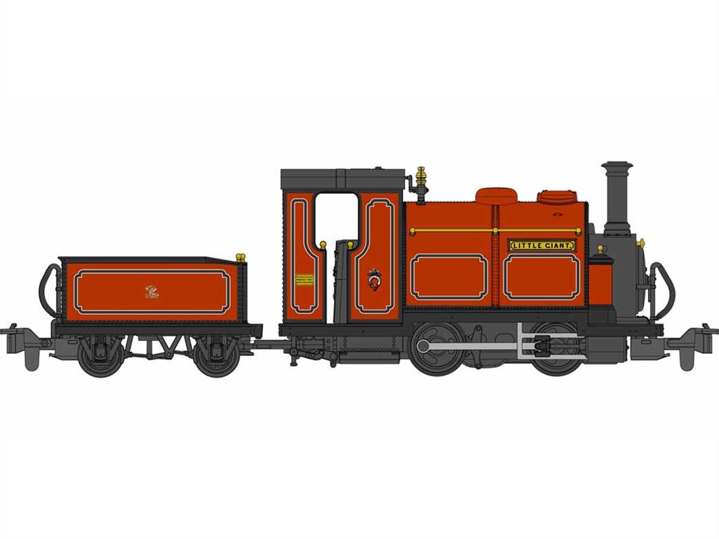 Kato OO9 51-251J Festiniog Railway Little Giant Large England 0-4-0TT Maroon Livery