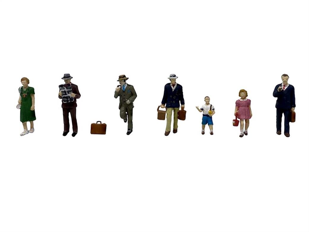 Bachmann OO 36-427 Post War Era Figures Pack A of 7 Figures