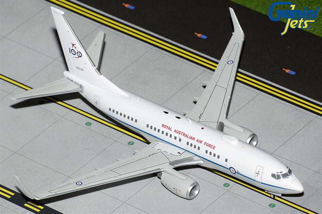 Gemini Jets 1/200 G2RAA1224 Royal Australian Air Force B737-700W BBJ A36-001 RAAF 100 Years