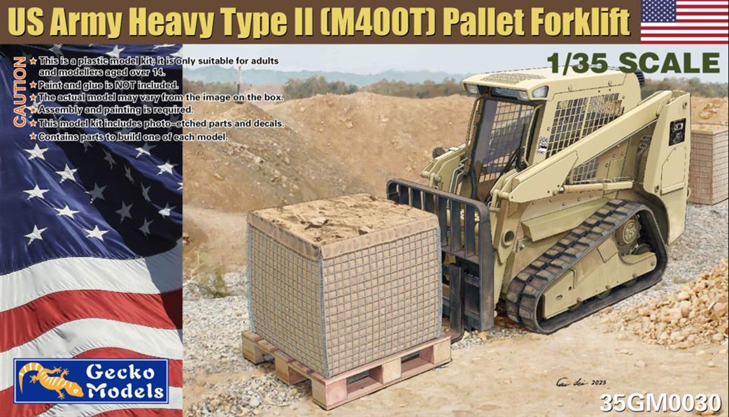 Gecko Models 1/35 35GM0030 US Army Heavy Type II M400T Pallet Forklift