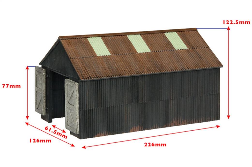 Bachmann NG7 47-0163 Narrow Gauge Corrugated Engine Shed