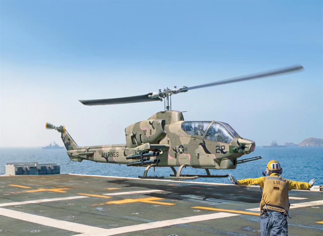 Italeri 1/48 90835 AH-1T Sea Cobra USMC Attack Helicopter Kit