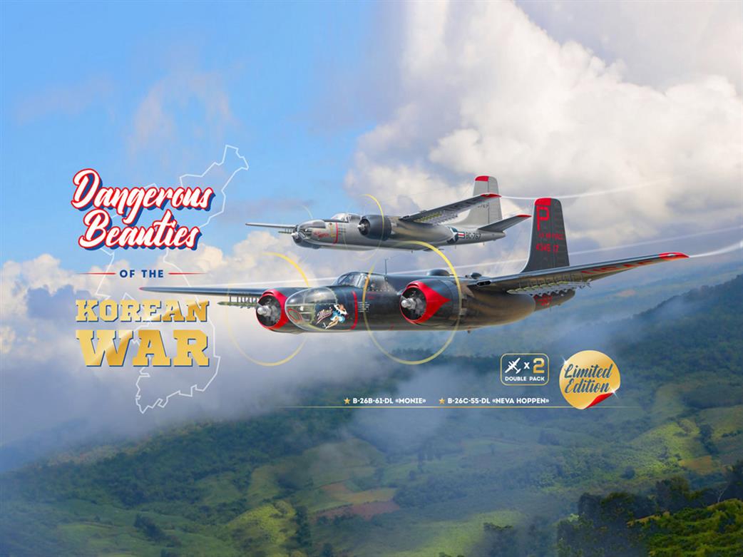 ICM 1/48 48277 Dangerous Beauties of the Korean War Set of 2 B-26 Invaders